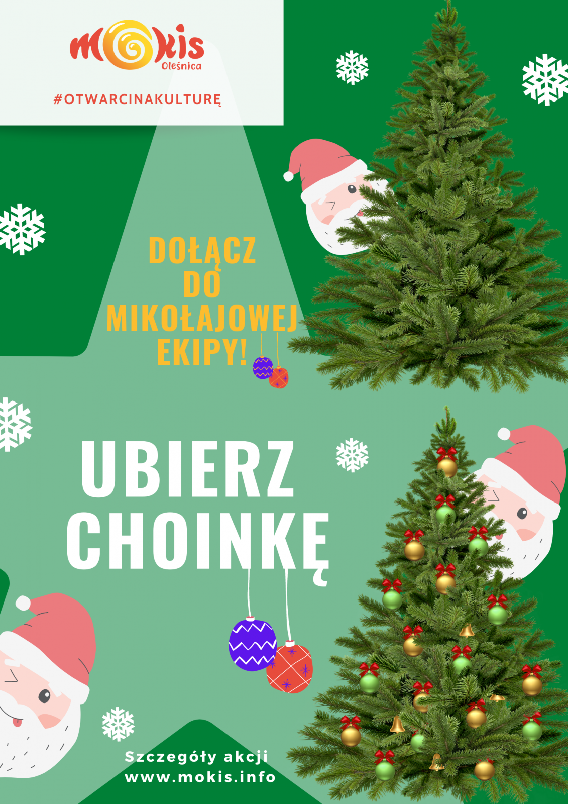 plakat Ubierz choinkę